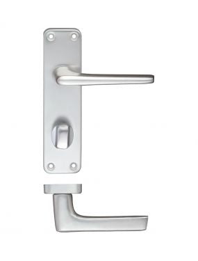 ZCA23SA Contract Aluminium Lever on Privacy Backplate