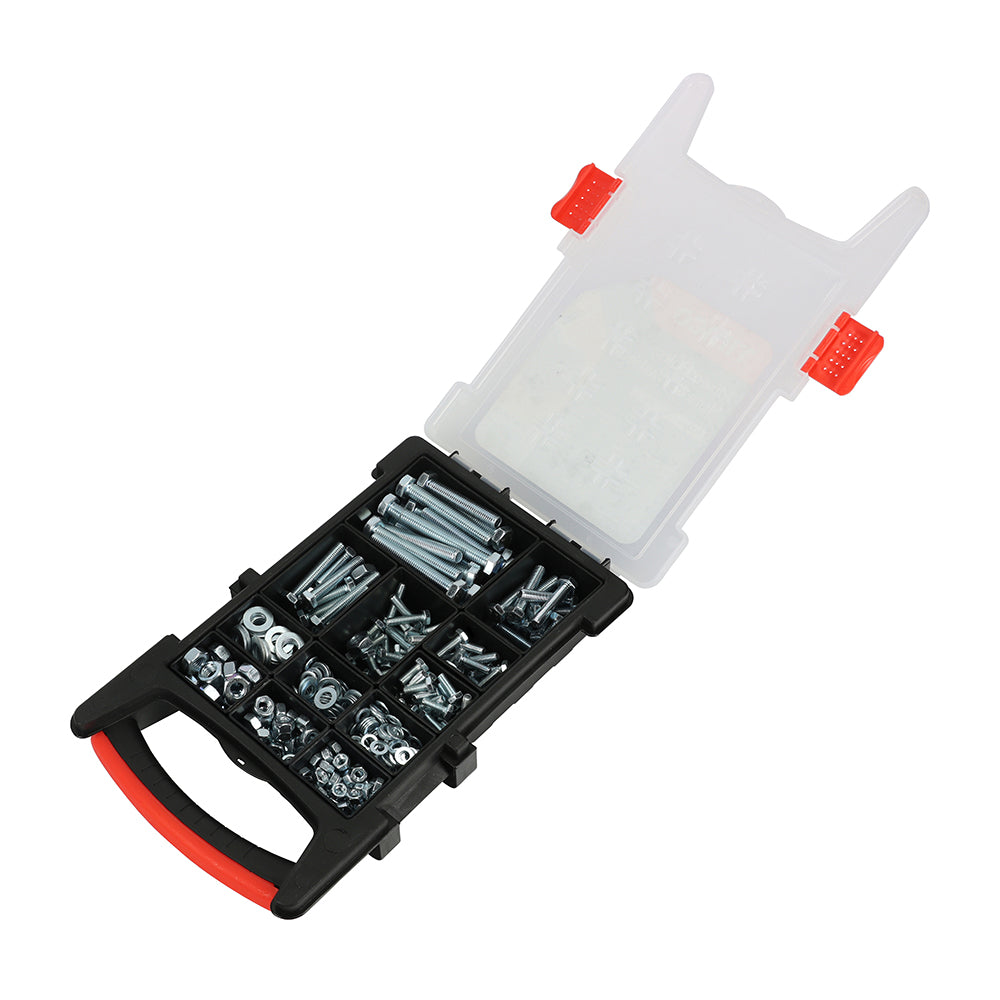 Mixed Bolts, Nuts and Washers Grab Pack - Zinc - 500pcs