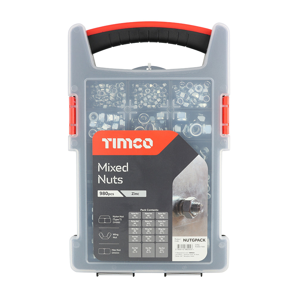 Mixed Nuts Grab Pack - Zinc - 980pcs – C&R Hardware